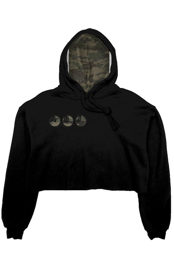 ABJ Army crop fleece hoodie