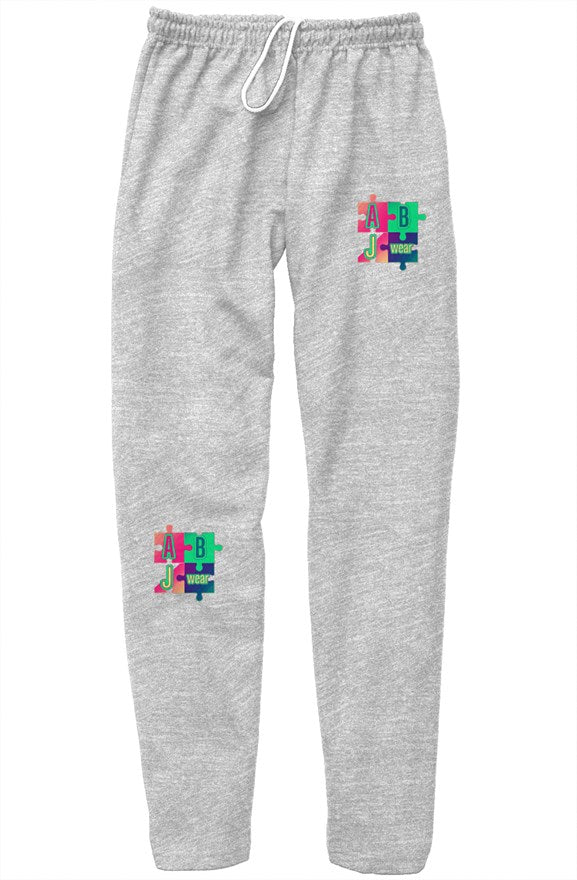 Tri color puzzle relaxed sweatpants