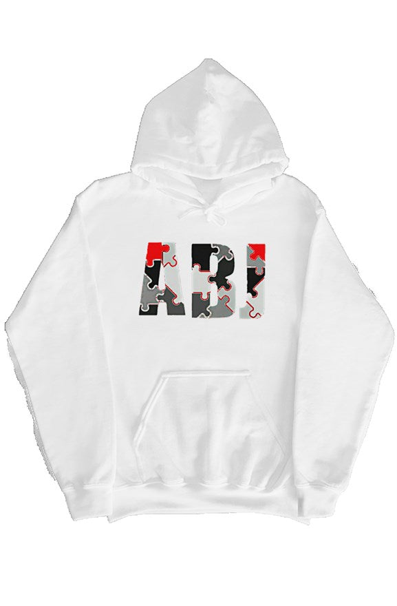 Black Grey and Red Jigsaw pullover hoody