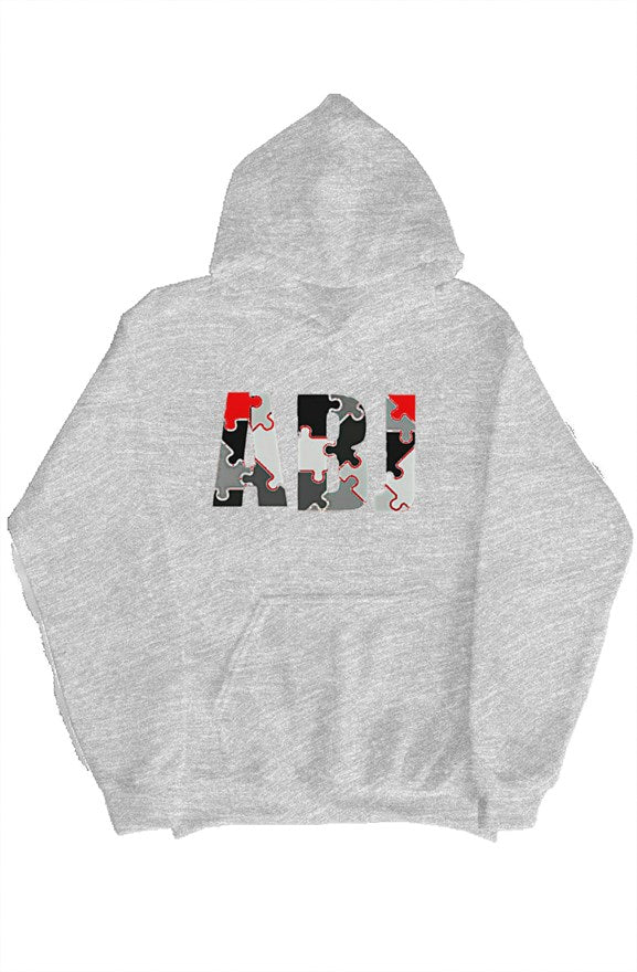ABJ Jigsaw Black Red and Grey pullover hoody