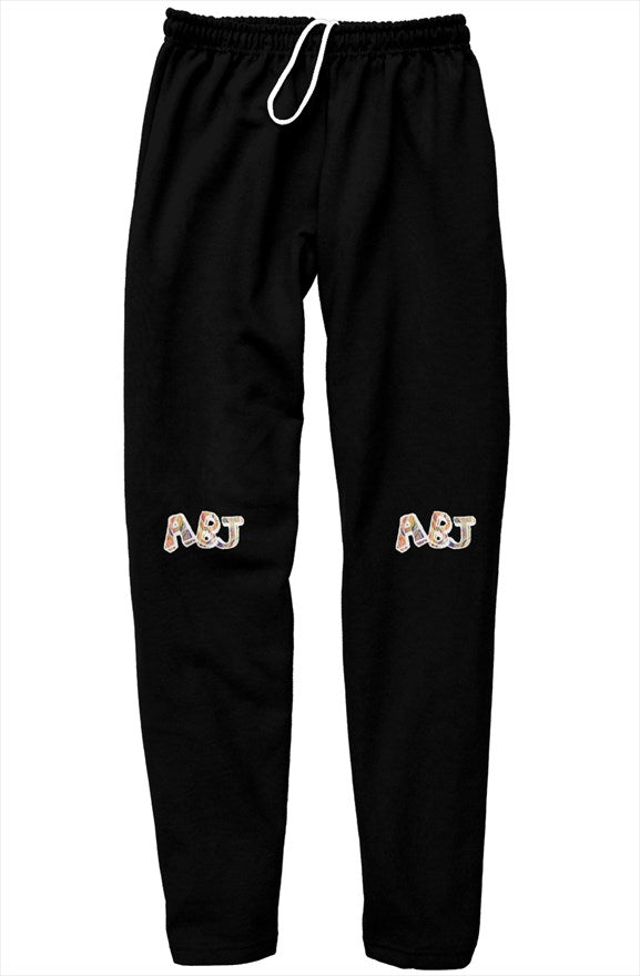 ABJ Orange and white Mix ABC relaxed sweatpants