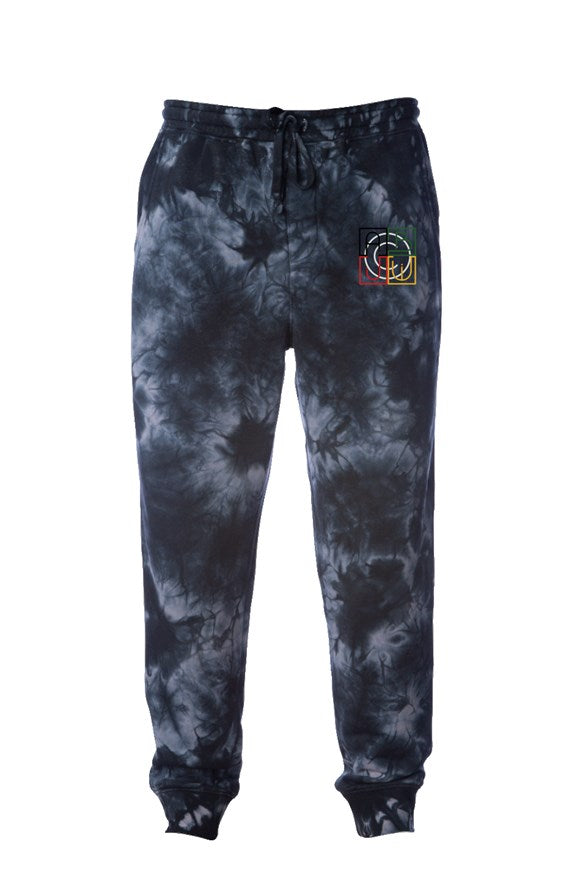 ABJ Crystal Black Tie Dye Joggers