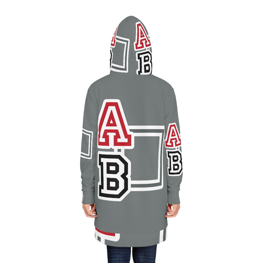 ABJ Greek Grey Women's Hoodie Dress (AOP)
