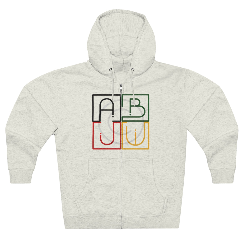 ABJ Cube Unisex Premium Full Zip Hoodie