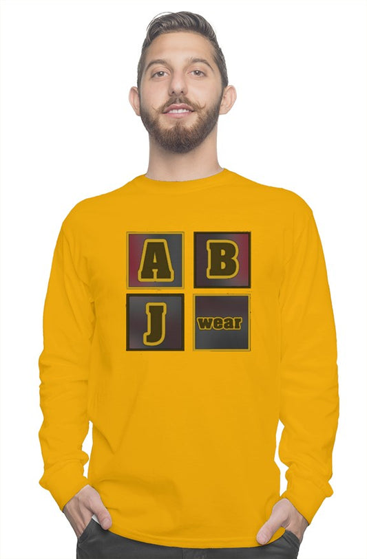 ABJ block M long sleeve tee