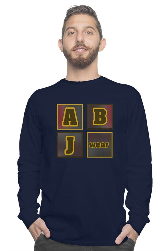 ABJ block M long sleeve tee