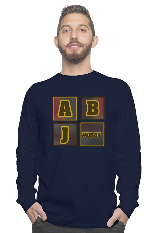 ABJ block M long sleeve tee