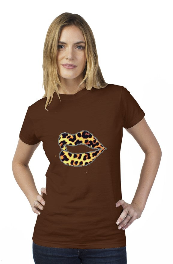 Gold Leopard womens t shirt