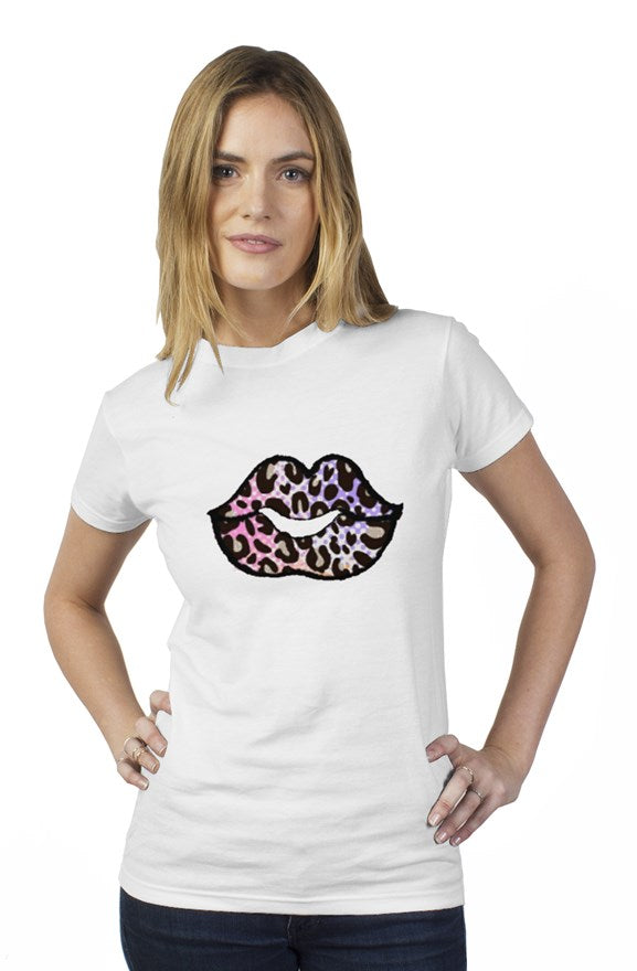 Colorful Leopard womens t shirt