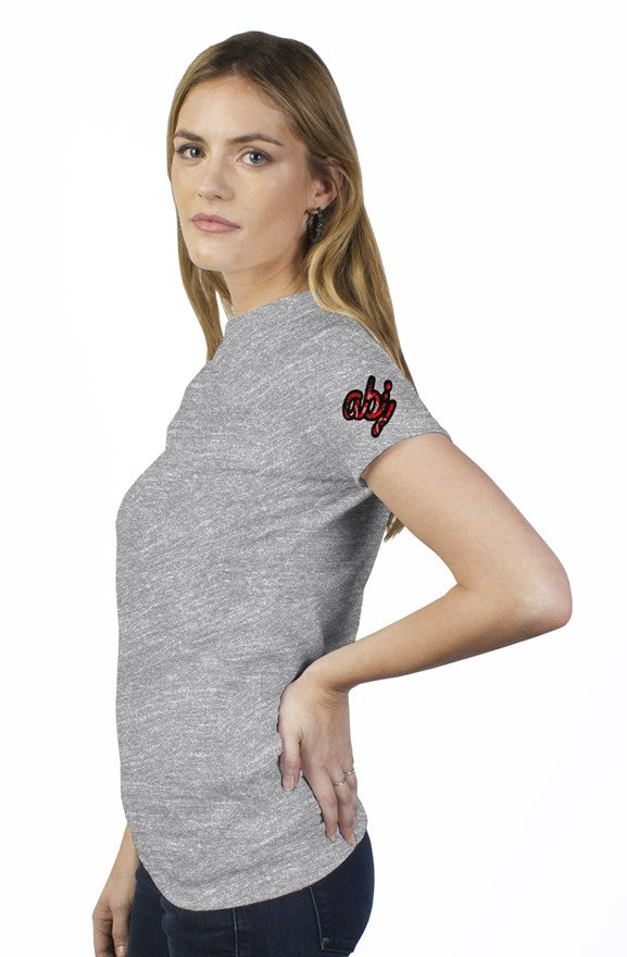 Red decorative womens t shirt