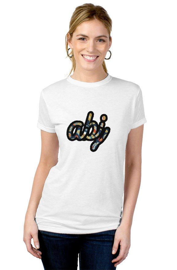 ABJ kiss Yellow  ladies blend tee