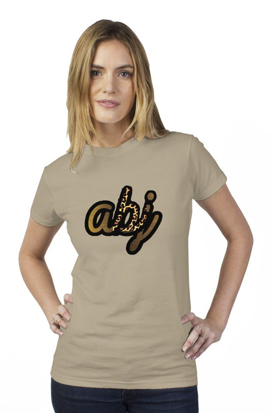 Gold Leopard womens t shirt