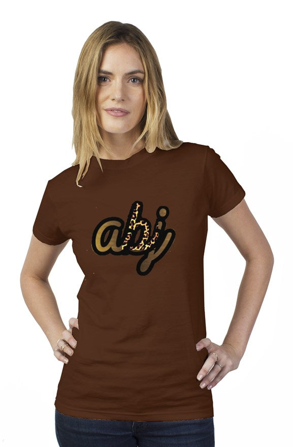 Gold Leopard womens t shirt