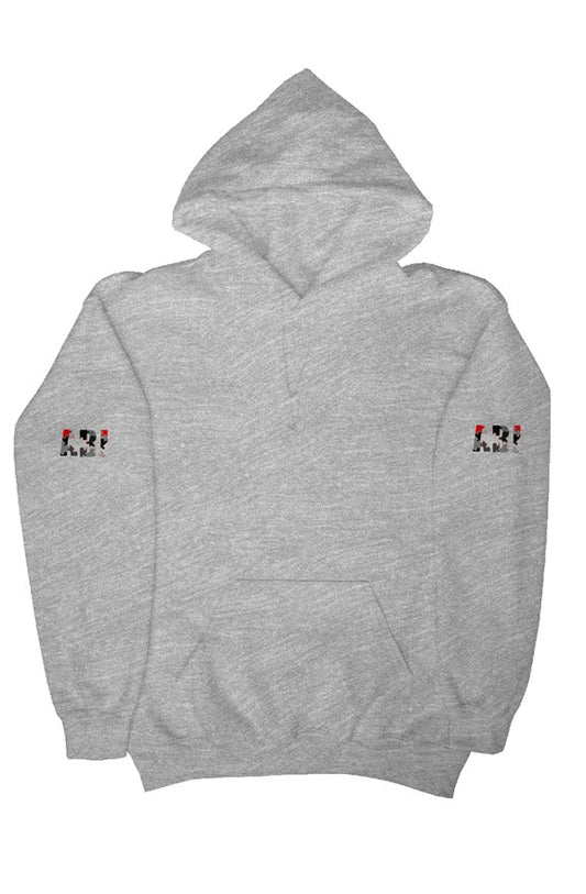 Black Grey and Red Jigsaw pullover hoody