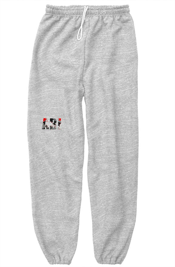 Black Grey and Red Jigsaw classic sweatpants