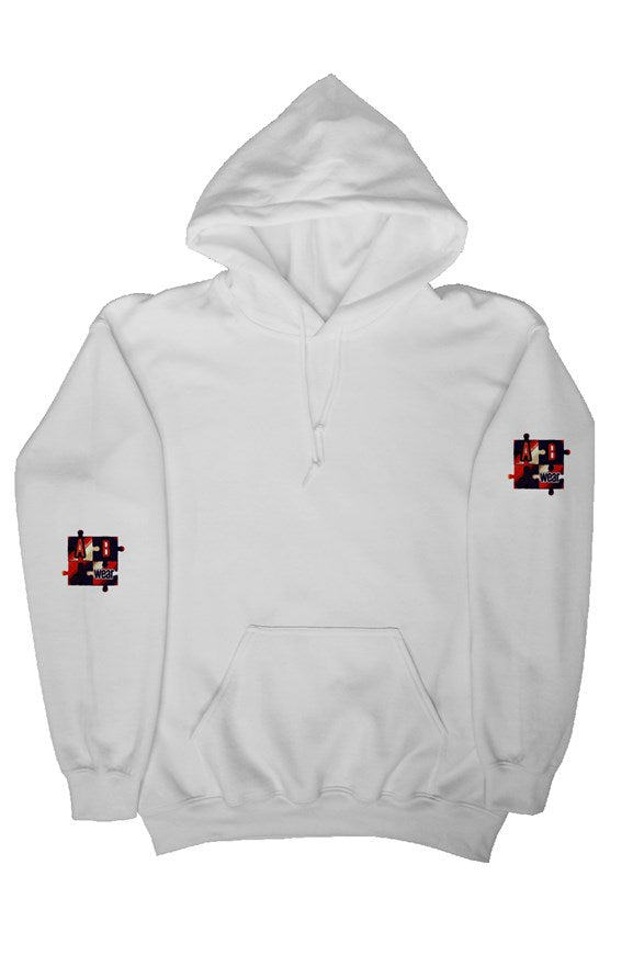 ABJ Black and Red puzzle pullover hoody