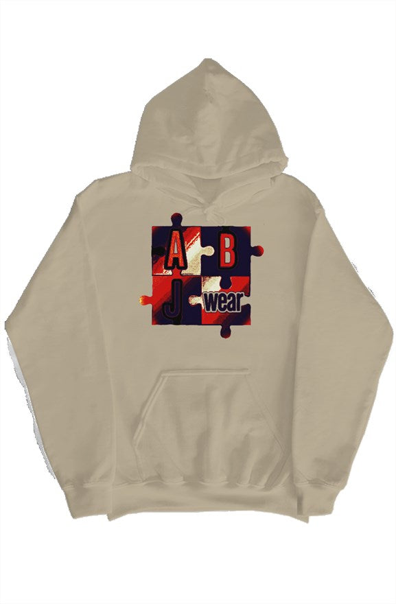 ABJ Black and Red puzzle pullover hoody