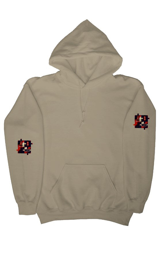 ABJ Black and Red puzzle pullover hoody