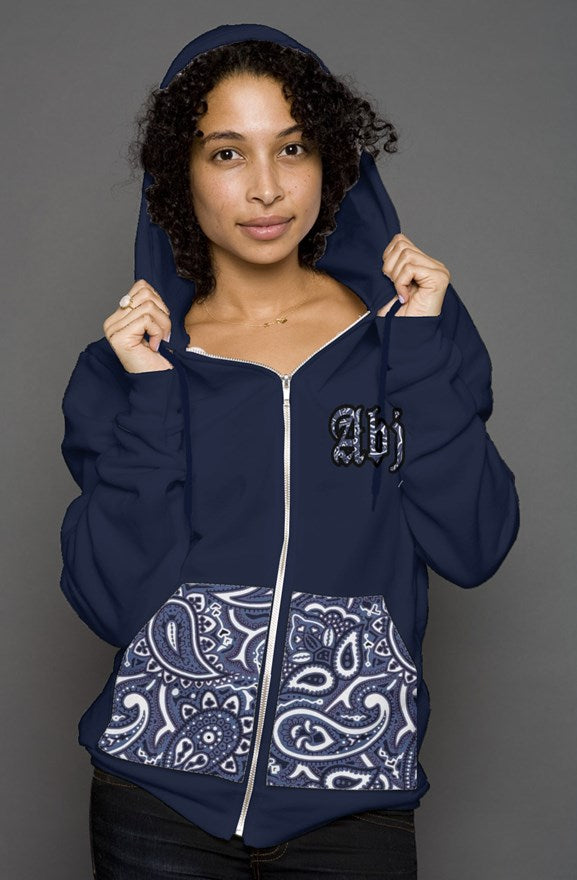 ABJ Scarf Unisex Zip Hoodie