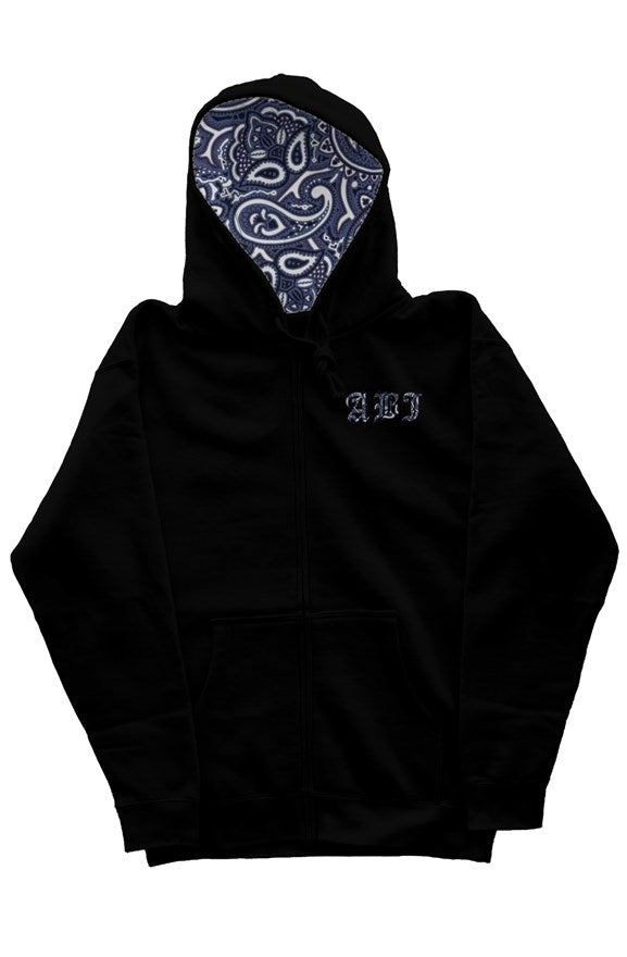 ABJ Blue Scarf zip hoody