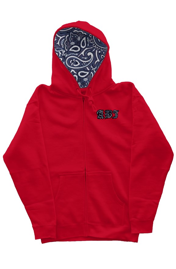 ABJ Blue Scarf zip hoody