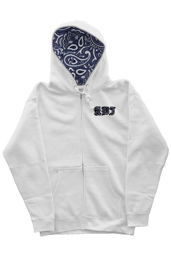 ABJ Blue Scarf zip hoody