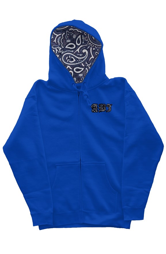 ABJ Blue Scarf zip hoody