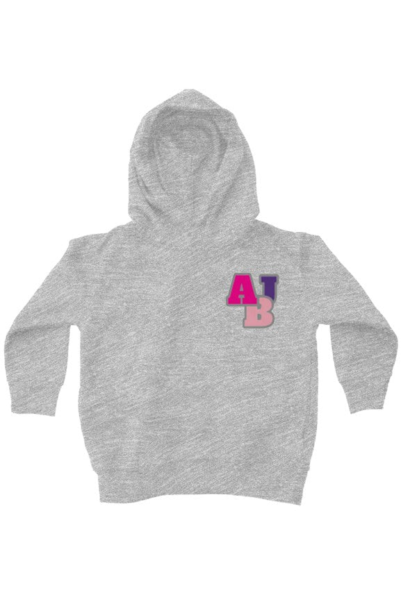ABJ Purple Pink Grey kids fleece pullover hoodie