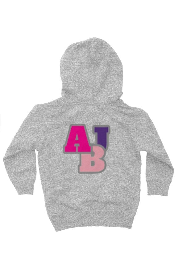 ABJ Purple Pink Grey kids fleece pullover hoodie