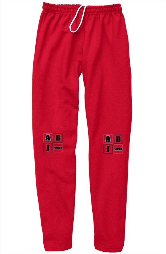 ABJ RED BLOCK relaxed sweatpants