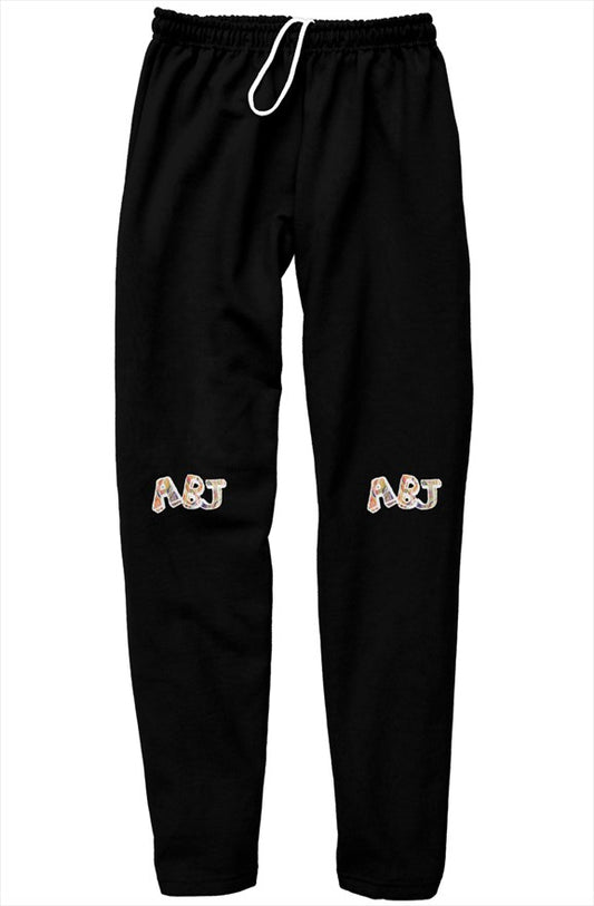 ABJ Orange and white Mix  ABC relaxed sweatpants
