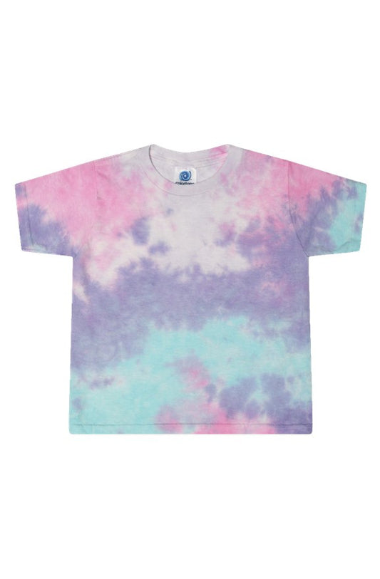 ABJ Tie-Dye Cotton Candy Ladies' Cropped T-Shirt