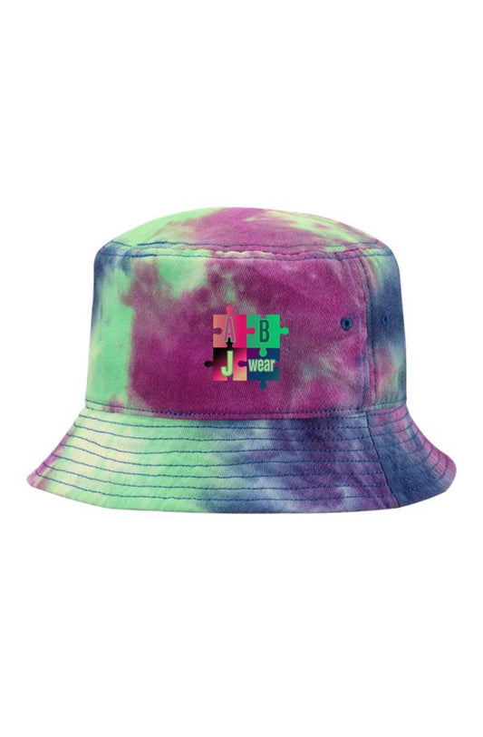 ABJ Puzzle Purple Passion Tie-Dye Bucket Cap