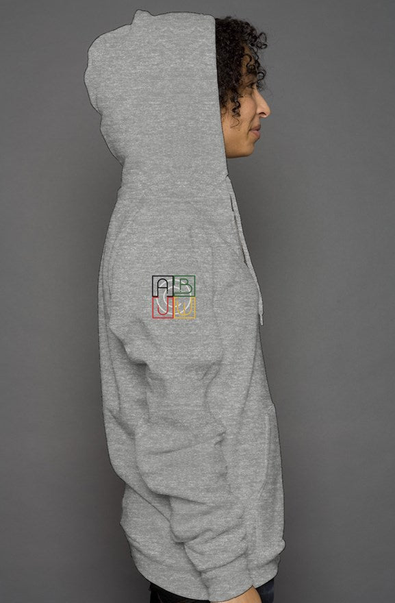 ABJ Cube (Deep Heather) unisex heather zip hoody
