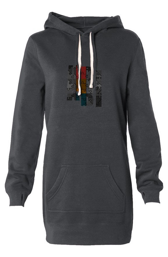 ABJ Stacked (Carbon) Hooded Sweatshirt Dress