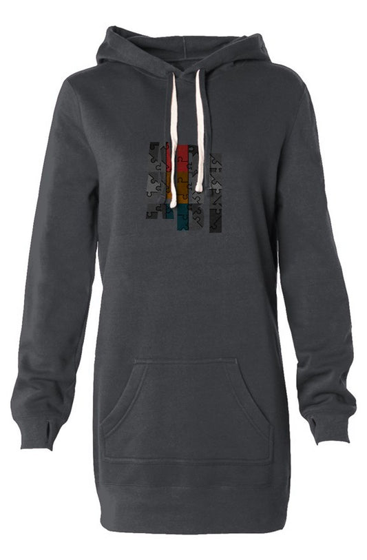 ABJ Stacked (Carbon) Hooded Sweatshirt Dress