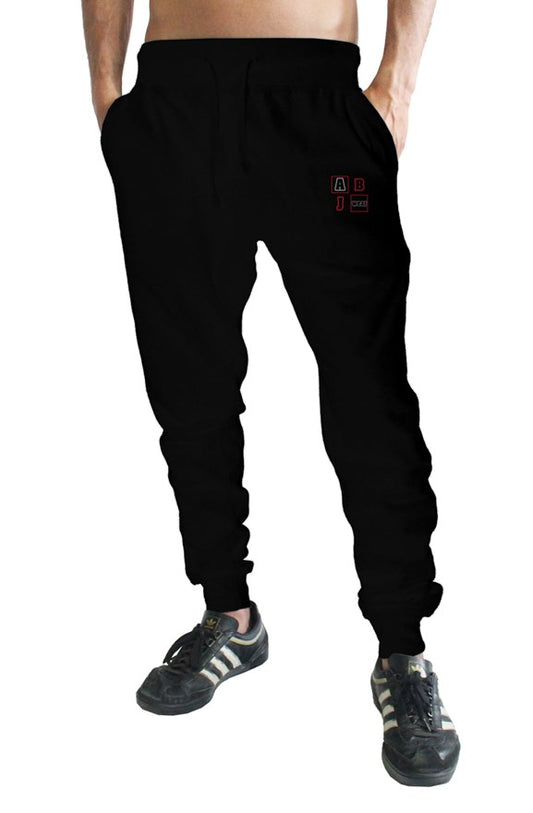 ABJ Cube Red Block (Black) joggers
