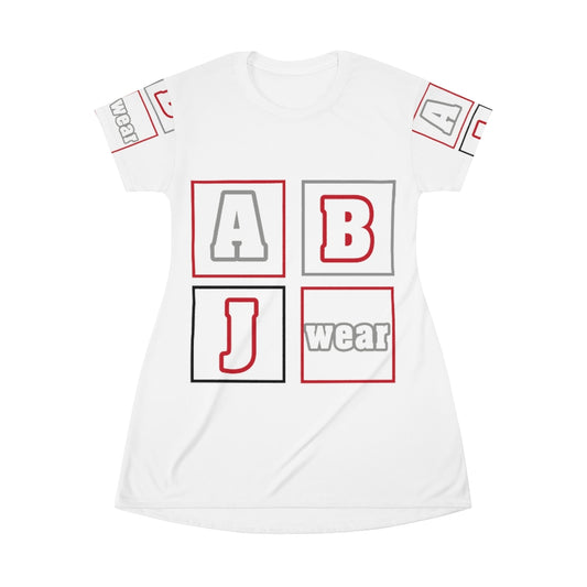 ABJ All Over Print T-Shirt Dress