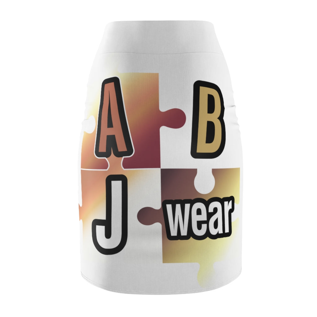ABJ Women's Ombre Puzzle Pencil Skirt